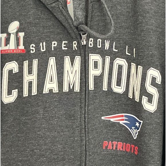 New England Patriots Authentic Super-bowl 2017 Best Comeback Ever NWT Hoodie - Picture 2 of 8